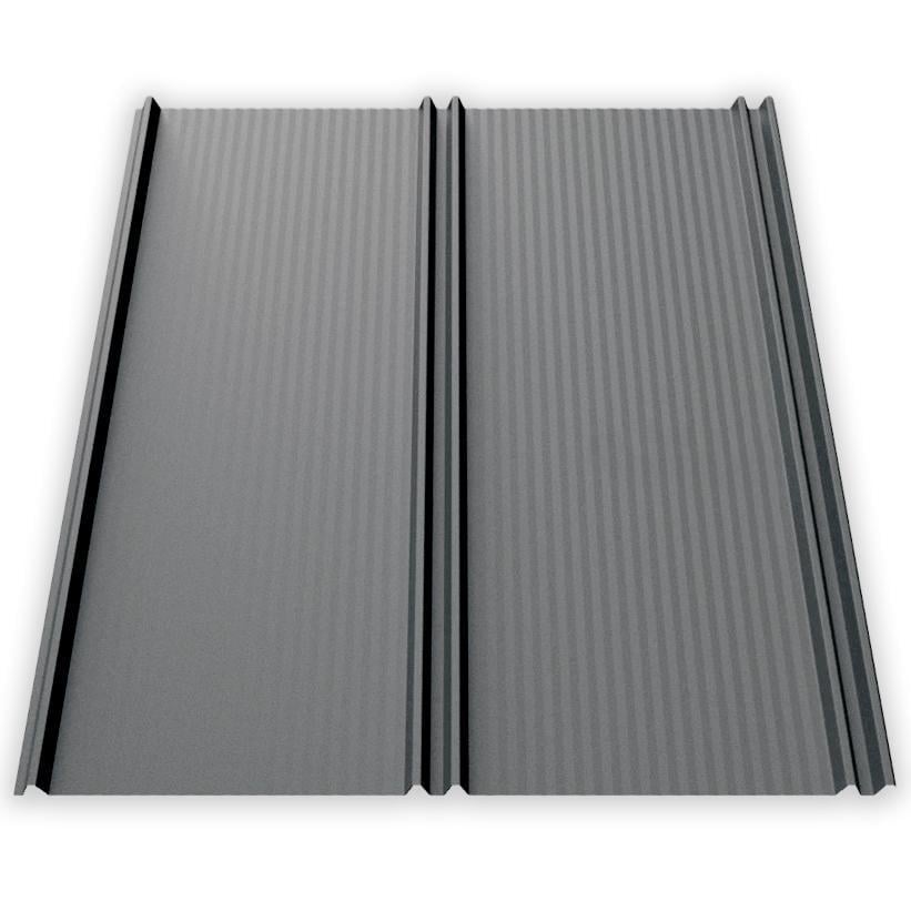 Фальц-настил AKM Zn 100 г/м2 0,43 мм 1120х2000 мм Ral 7024 Графит матовый (30302775)