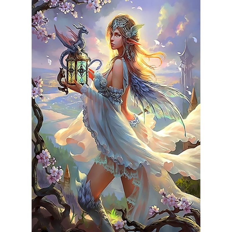 Алмазная мозаика Strateg Премиум Арт фэнтези 50x65 см (Str-SGK86083)