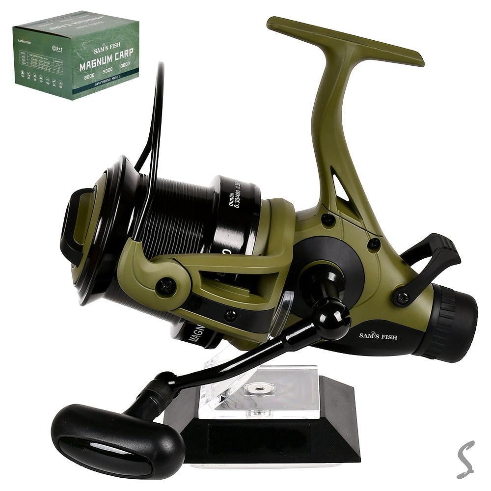 Катушка карповая с бейтранером SF24345-8 Magnum Carp 8000 5+1bb металлическая шпуля Катушка карповая с бейтранером SF24345-8 Magnum Carp 8000 5+1bb металлическая шпуля