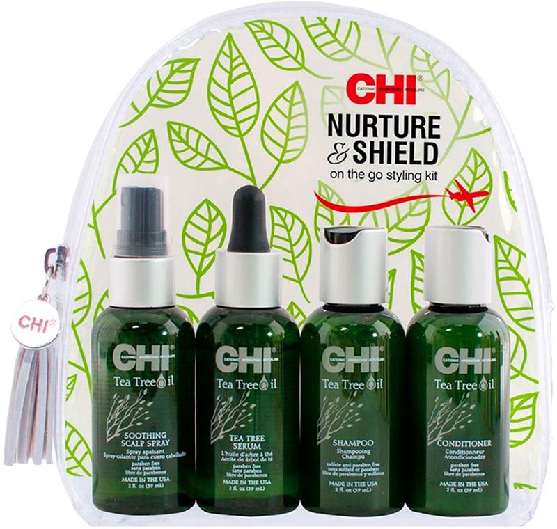 Набор дорожных волос CHI Tea Tree Nurture and Shield Kit с маслом чайного дерева (52379) Набор дорожных волос CHI Tea Tree Nurture and Shield Kit с маслом чайного дерева (52379)
