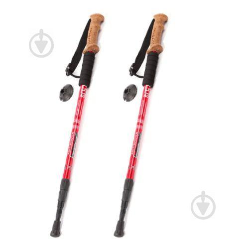 Трекинговые палки телескопические MHZ Red (007008) Трекинговые палки телескопические MHZ Red (007008)