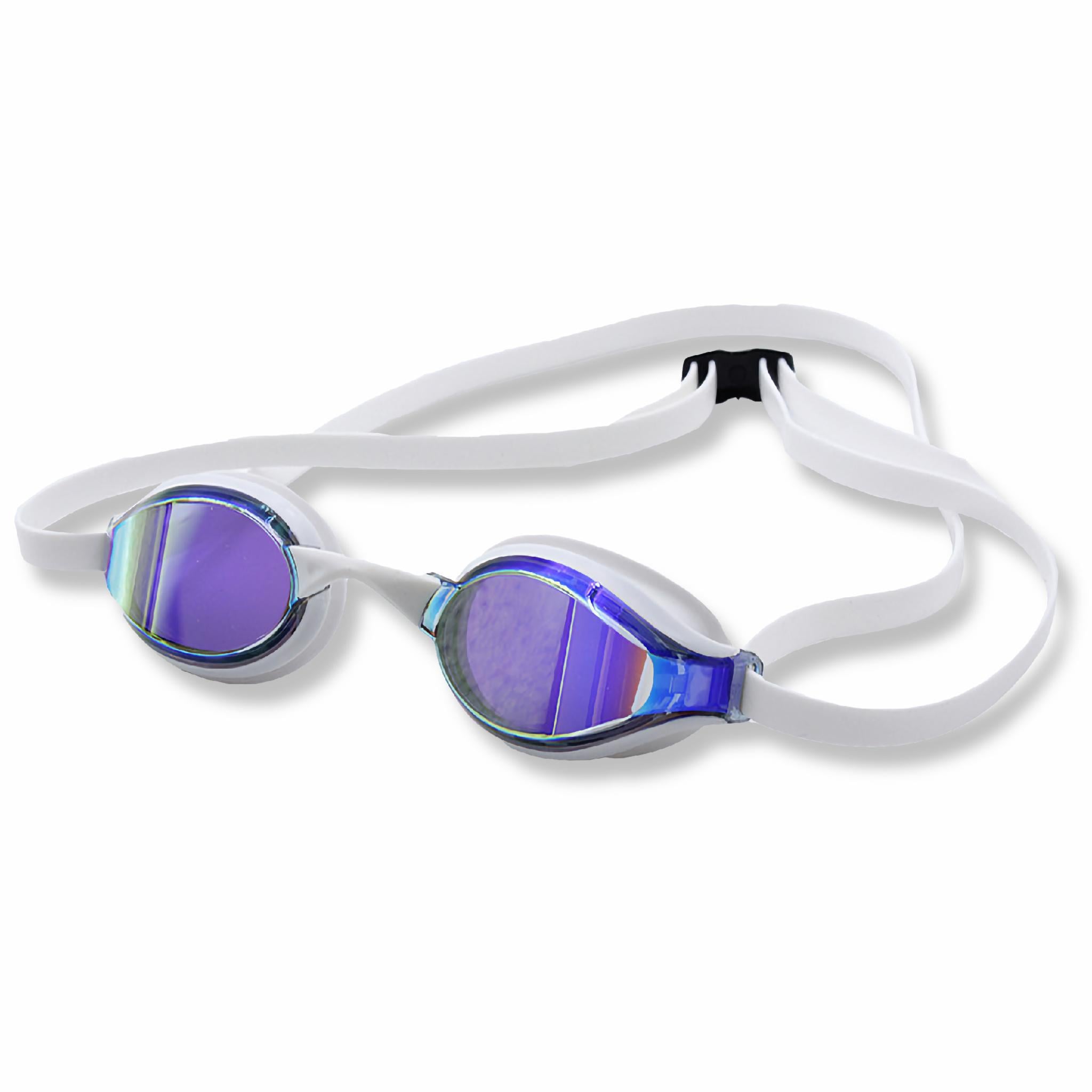 Очки для плавания Renvo Aries Pro Anti-fog OSFM Белый/Фиолетовый (2SG100-03)