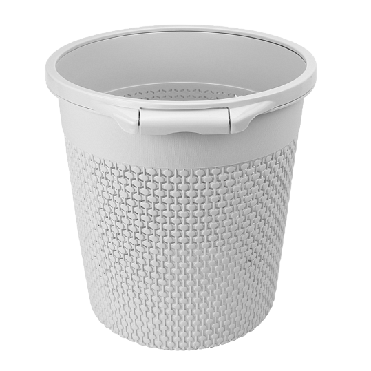 Корзина для мусора MVM BIN-09 9L GRAY без крышки 9л Серый (211384) - фото 3 Корзина для мусора MVM BIN-09 9L GRAY без крышки 9л Серый (211384) - фото 3