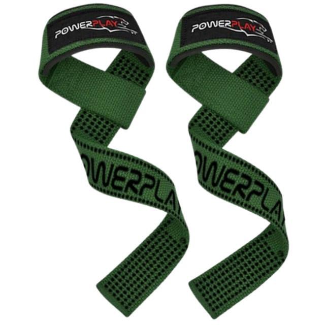 Лямки для тяги PowerPlay 7064 Lifting Gym Straps Зелений (A-013264)