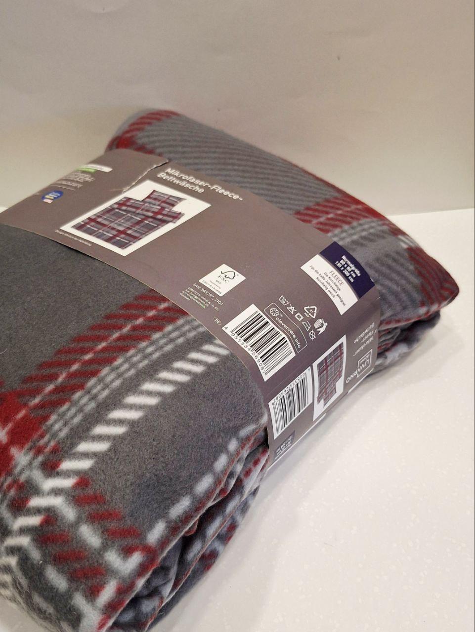 Підковдра Livarno Home з флісу 135х200 см та наволочка 80х80 см (1330) - фото 4