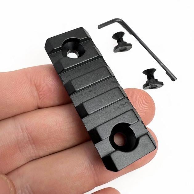 Планка Пікатінні Picatinny М ЛОК на 5 слотів (22430187) - фото 4 Планка Пікатінні Picatinny М ЛОК на 5 слотів (22430187) - фото 4