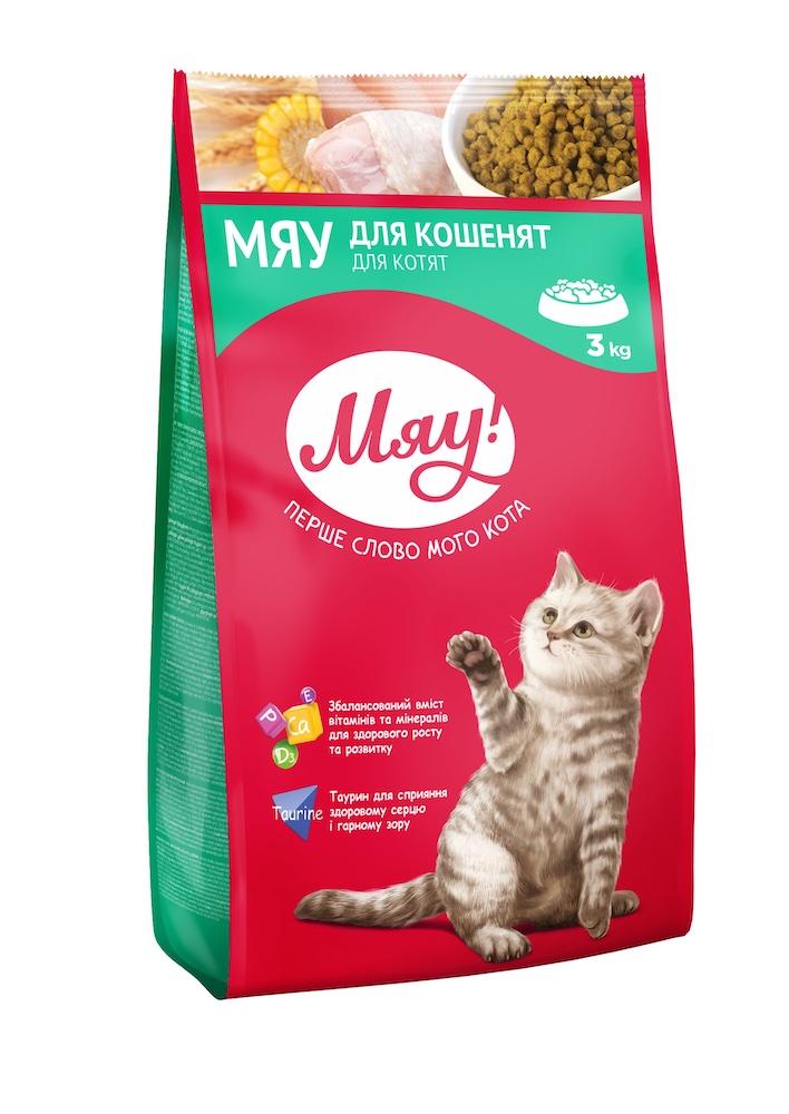 Сухой корм для котят МЯУ 3 кг