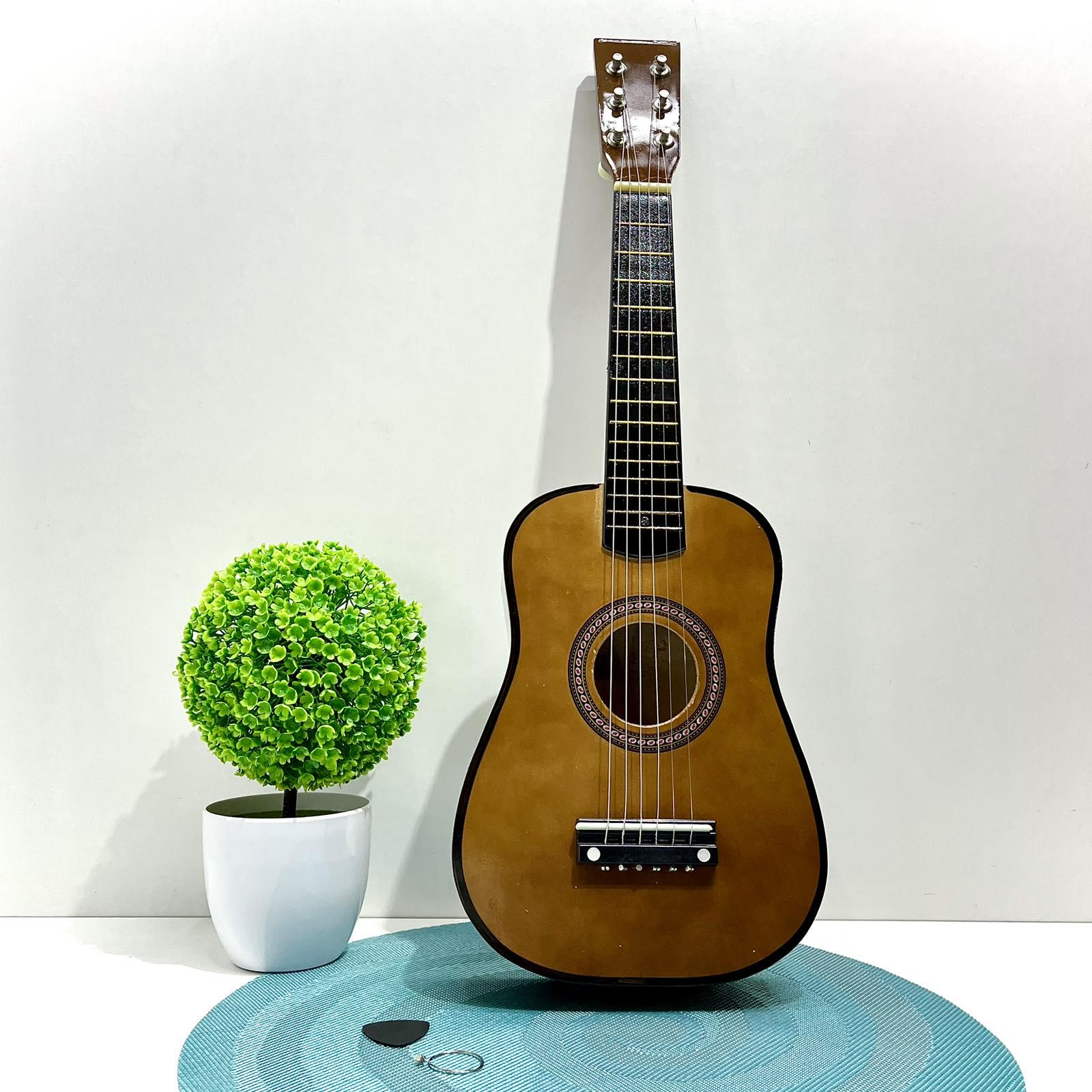 Гитара деревянная детская 6 струн Коричневый (M 1369) - фото 9 Гитара деревянная детская 6 струн Коричневый (M 1369) - фото 9