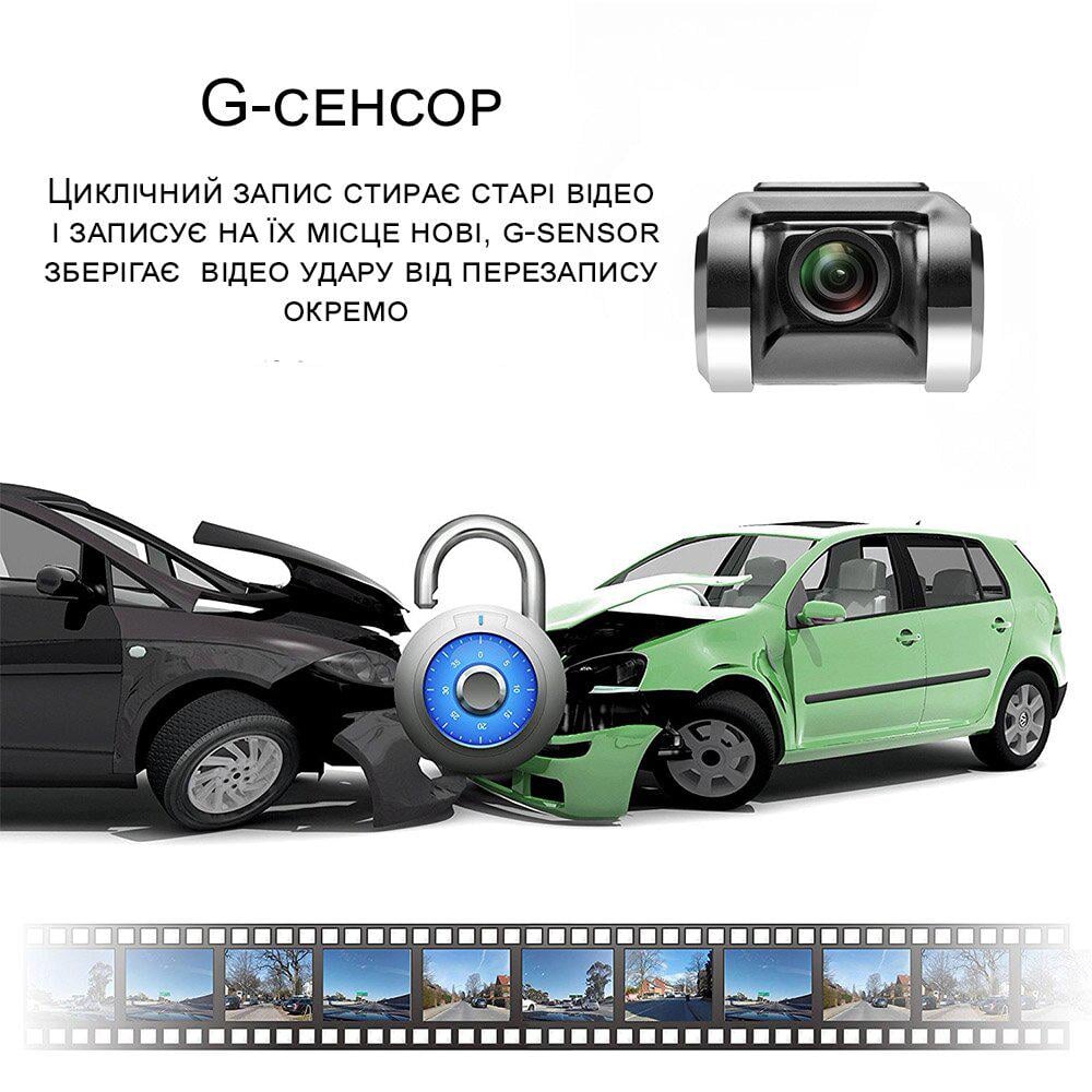 Автомобільний відеореєстратор Podofo Y3070 з додатком на Android/HD 1080P - фото 9