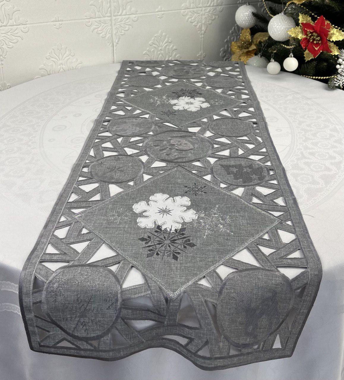 Дорожка новогодняя LC22102 40x150 см Grey (CN36797)
