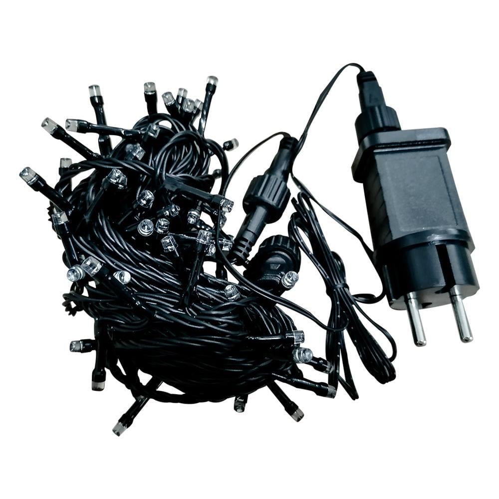 Гирлянда Velmax V-SSL Линейная 100 LED 7500К черный кабель IP65 10 м (00000053420)