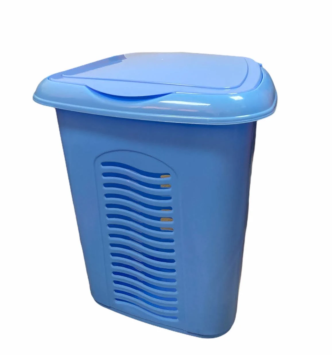 Корзина для белья с крышкой Консенсус 40 л Синий (MCS-10877-3)