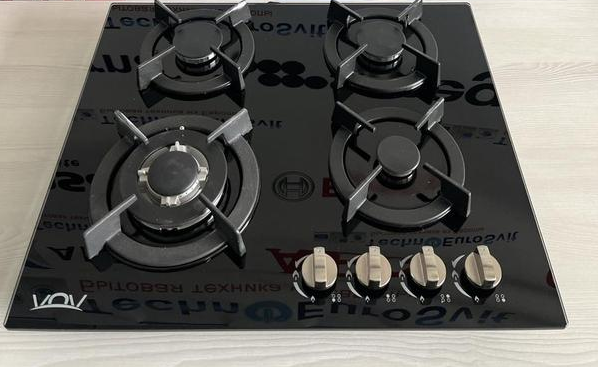 Газовая поверхность VOV VGH60-4012GLBK Черный