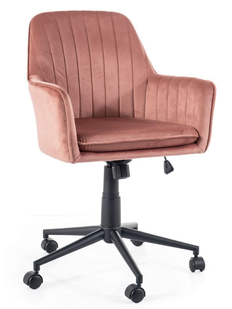 Крісло офісне Signal Q-886 VELVET BL.52 поворотне Антична троянда (OBRQ886VRA)