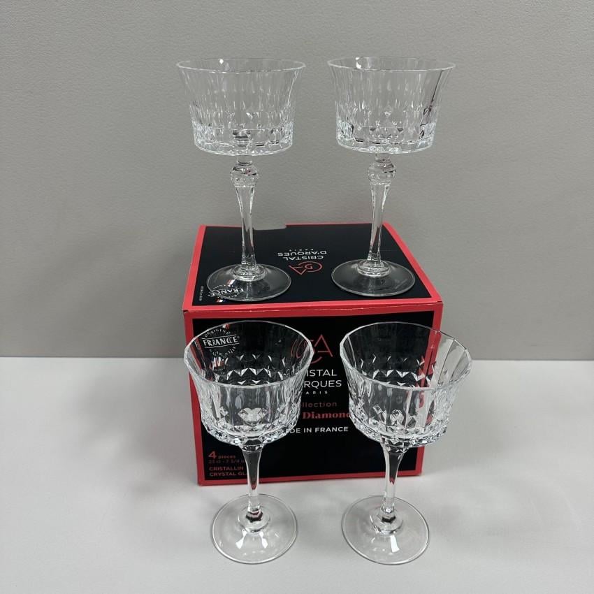 Набор бокалов для шампанского и коктейлей CD'A Lady Diamond X1718 4 шт. 230 мл 18х9,5 см (2803507411) - фото 7 Набор бокалов для шампанского и коктейлей CD'A Lady Diamond X1718 4 шт. 230 мл 18х9,5 см (2803507411) - фото 7