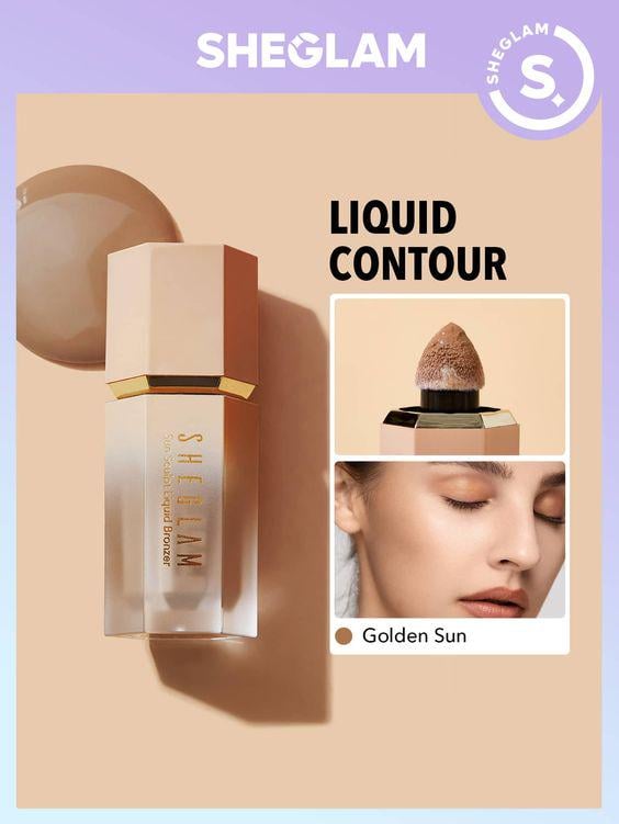 Бронзатор Sheglam Sun Sculpt Liquid Contour Golden Sun 5,2 мл (666231524215) - фото 2