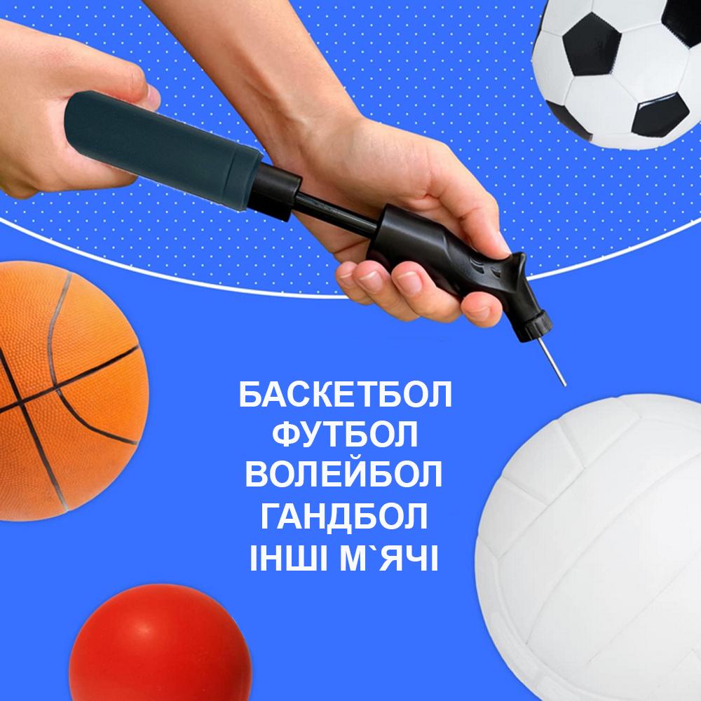 Насос ручной для мячей двойного действия Newt Double Ball Pump (NE-P-25BK) - фото 4