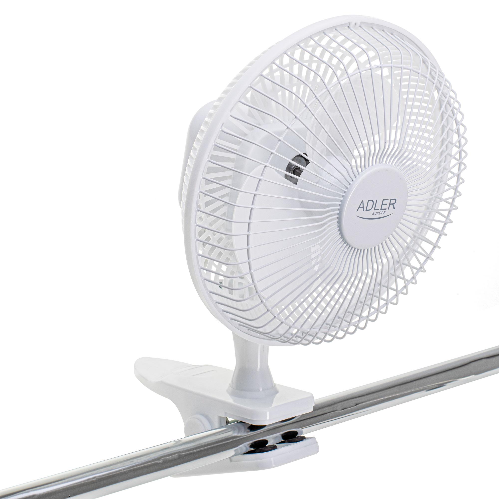 Вентилятор настільний Adler AD 7317 White - фото 6 Вентилятор настільний Adler AD 7317 White - фото 6