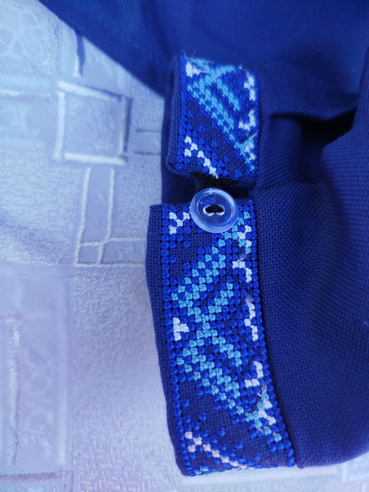 Вишиванки парні Орнамент р. 44 Синій (2117522653) - фото 4 Вишиванки парні Орнамент р. 44 Синій (2117522653) - фото 4