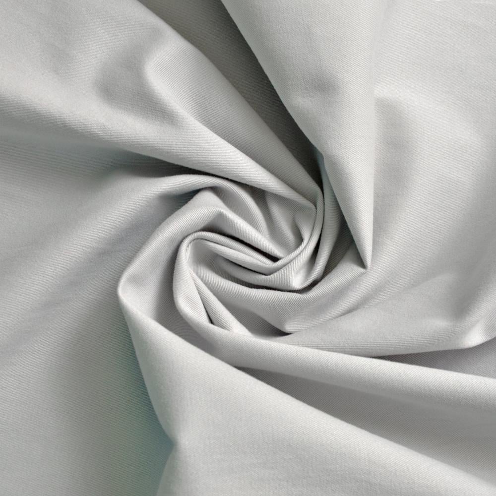 Ткань коттон твил стрейч Светло-серый (23096) Ткань коттон твил стрейч Светло-серый (23096)