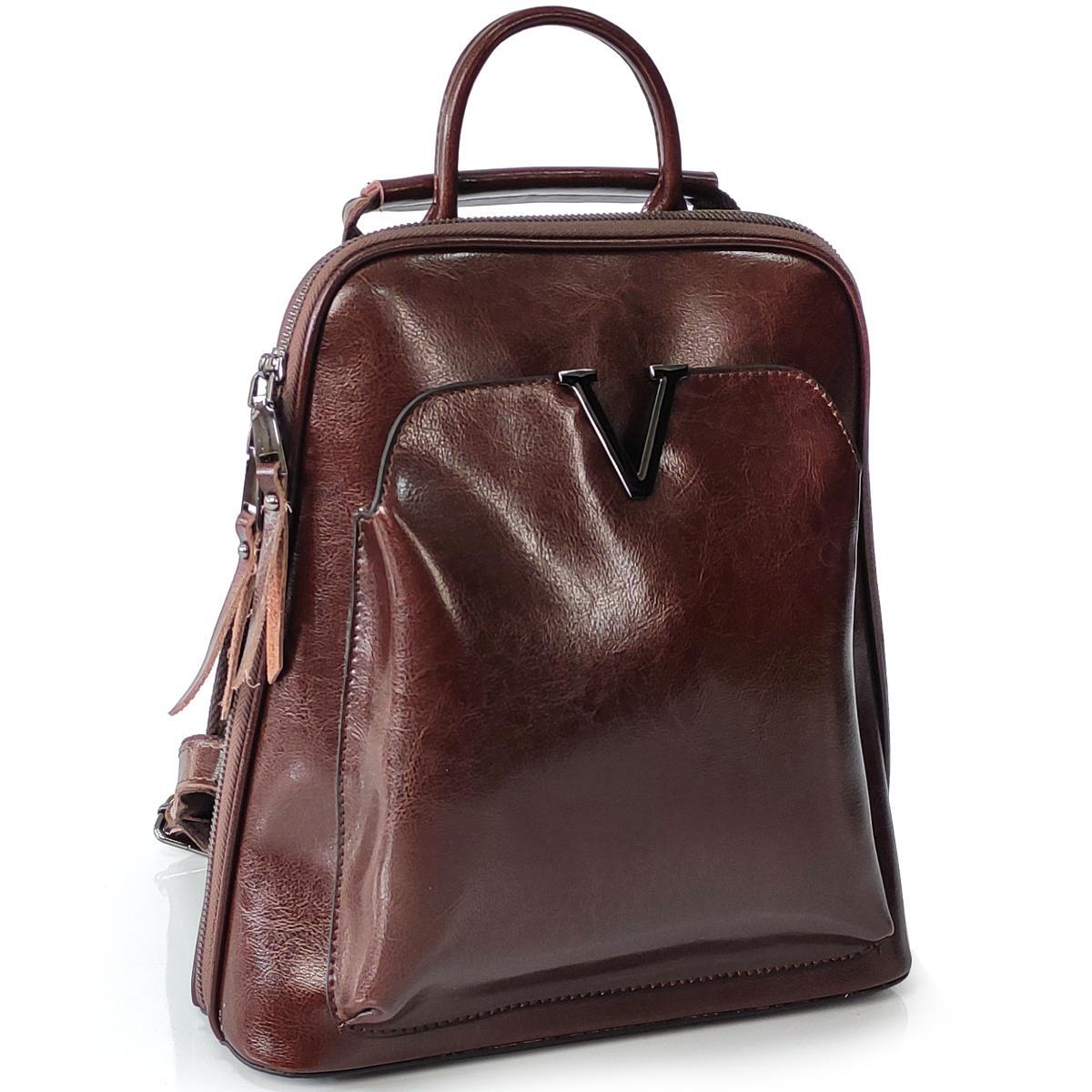 Городской рюкзак женский Royal Bag GR3-801BO-BP Коричневый (2369)