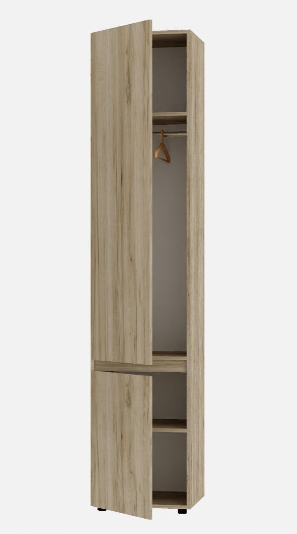 Шкаф Алекса СН-400-1т 40х50х218 см Дуб крафт серый (66704)