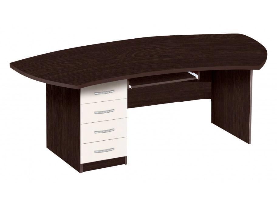 Стіл керівника Маркус 2 МАКСІ-МЕБЛІ Венге магія/Біла (5103476)