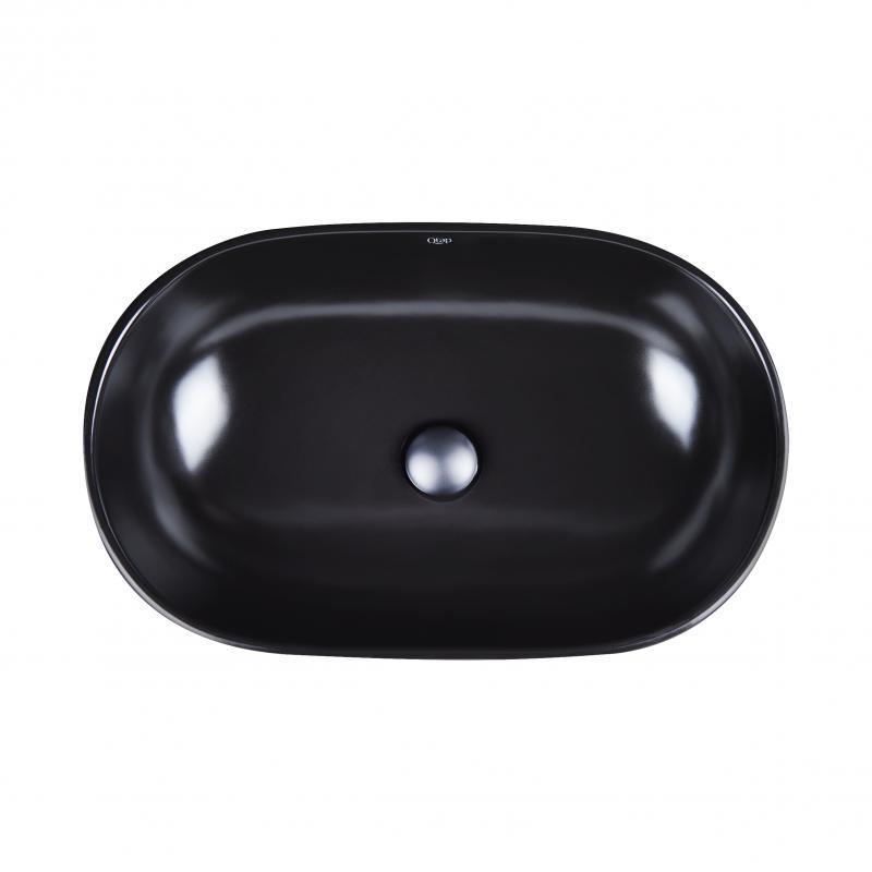 Раковина-чаша Q-tap с донным клапаном Leo Matt Black  QT1111A028MB