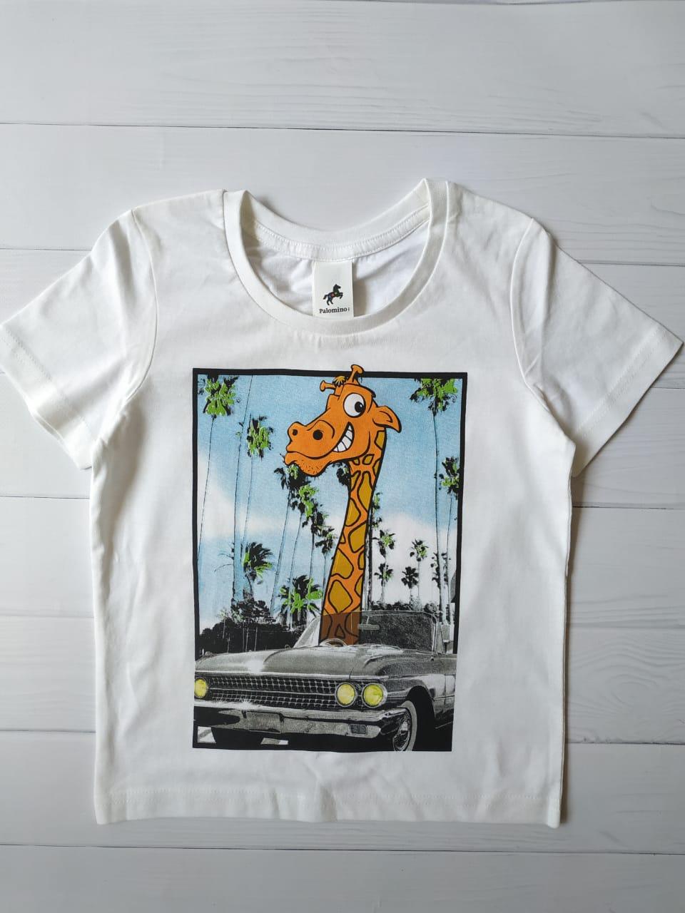 Футболка C&A на мальчика с принтом 110 см Белый (708853)