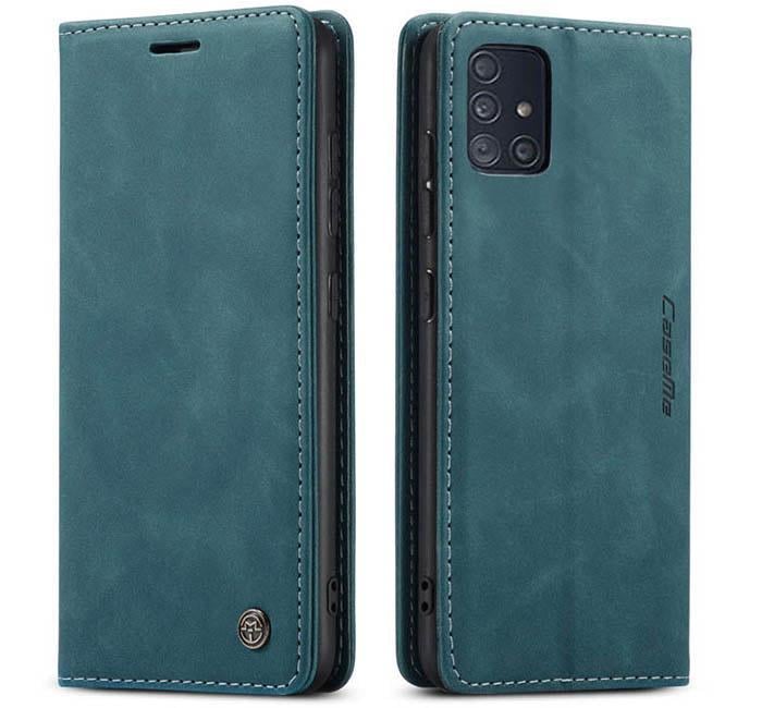 Чехол книжка с магнитом CaseMe на Samsung Galaxy A71 A715 Sea Green (14074-56)