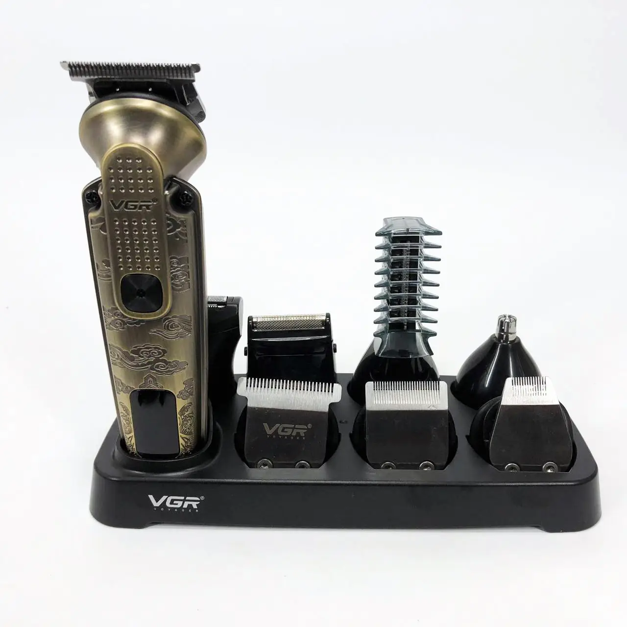 Машинка для стрижки с 19 насадками VGR V-103 аккумуляторная Золотой (GR-04853)