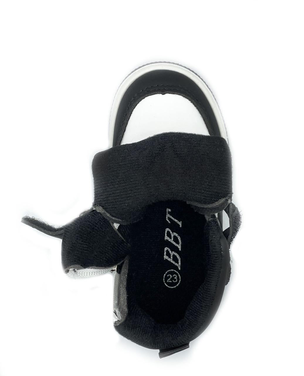 Черевики демісезонні для хлопчиків BBT R68031/22 р. 22 Чорний/Білий - фото 4