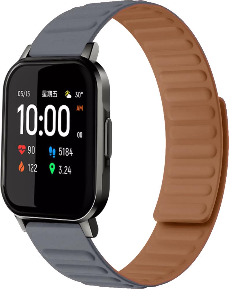Ремінець Magneter для Haylou Smart Watch 2 (LS02) Grey (26630-33) Ремінець Magneter для Haylou Smart Watch 2 (LS02) Grey (26630-33)