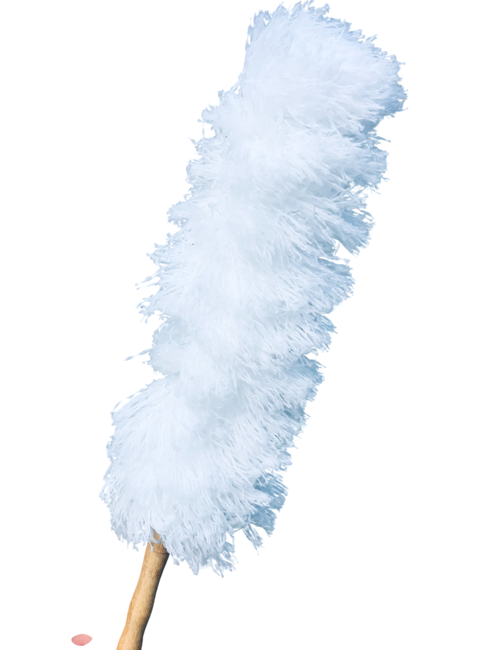 Метла-веер для уборки пыли Feniks микрофибра с бамбуковой ручкой 60 см - фото 4