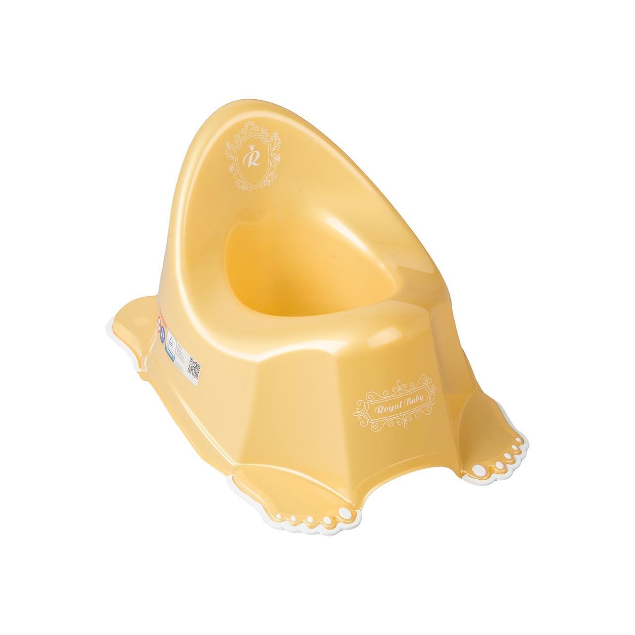 Горшок Tega Baby Royal с противоскользящей резиной Золотой (5902963010483 RL-001-110)