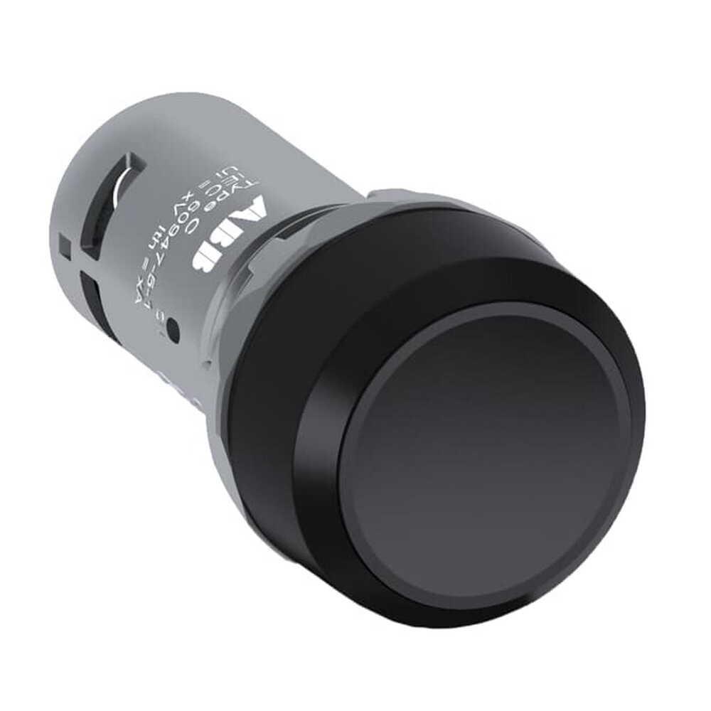 Кнопка плоска ABB CP1-10B-10 без фіксації Чорний (1SFA619100R1016)