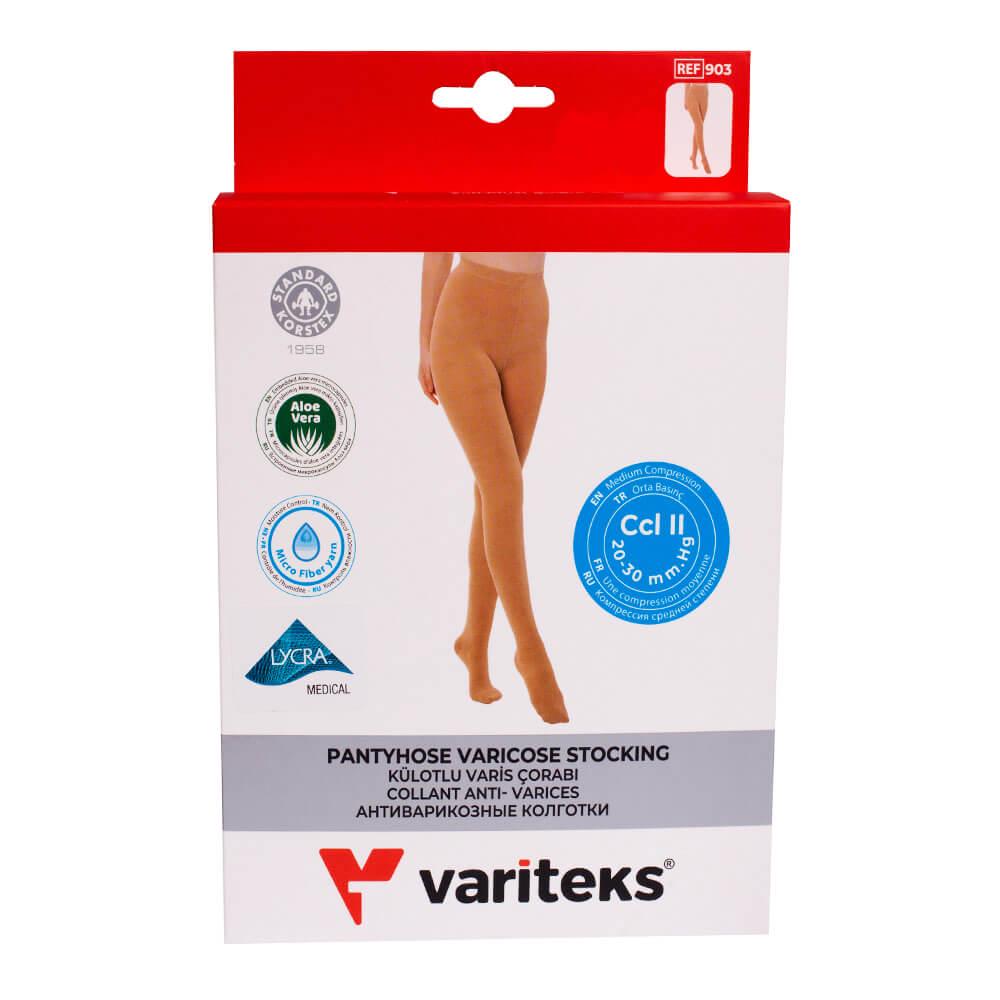 Колготки компресійні Variteks 903-3 2 клас 20-30 мм Чорний р. 2-7 - фото 3