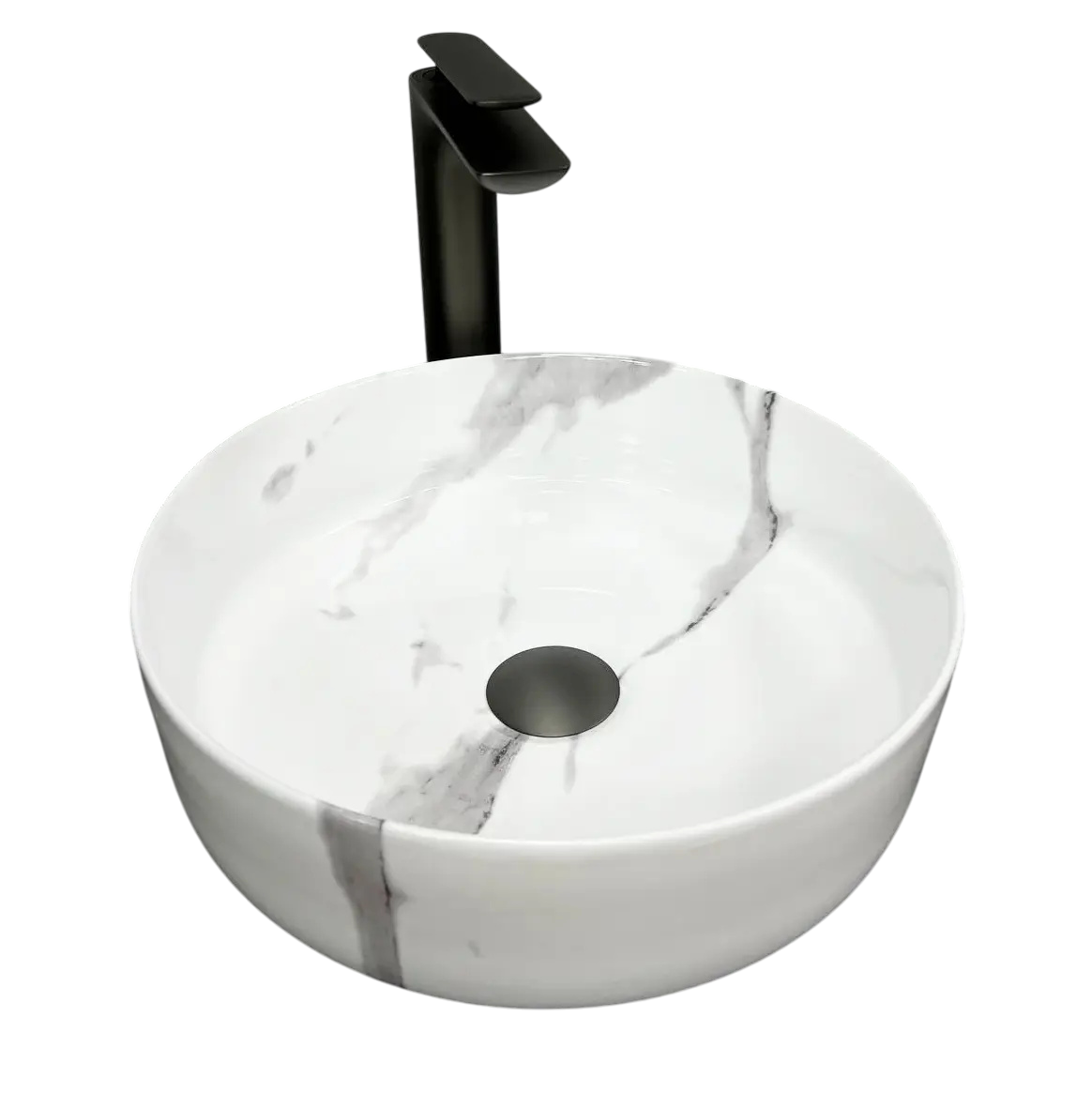 Раковина накладная VBI Prato Marble Nature Glossy круглая 360 мм Белый (RM-VBI-011404) Раковина накладная VBI Prato Marble Nature Glossy круглая 360 мм Белый (RM-VBI-011404)