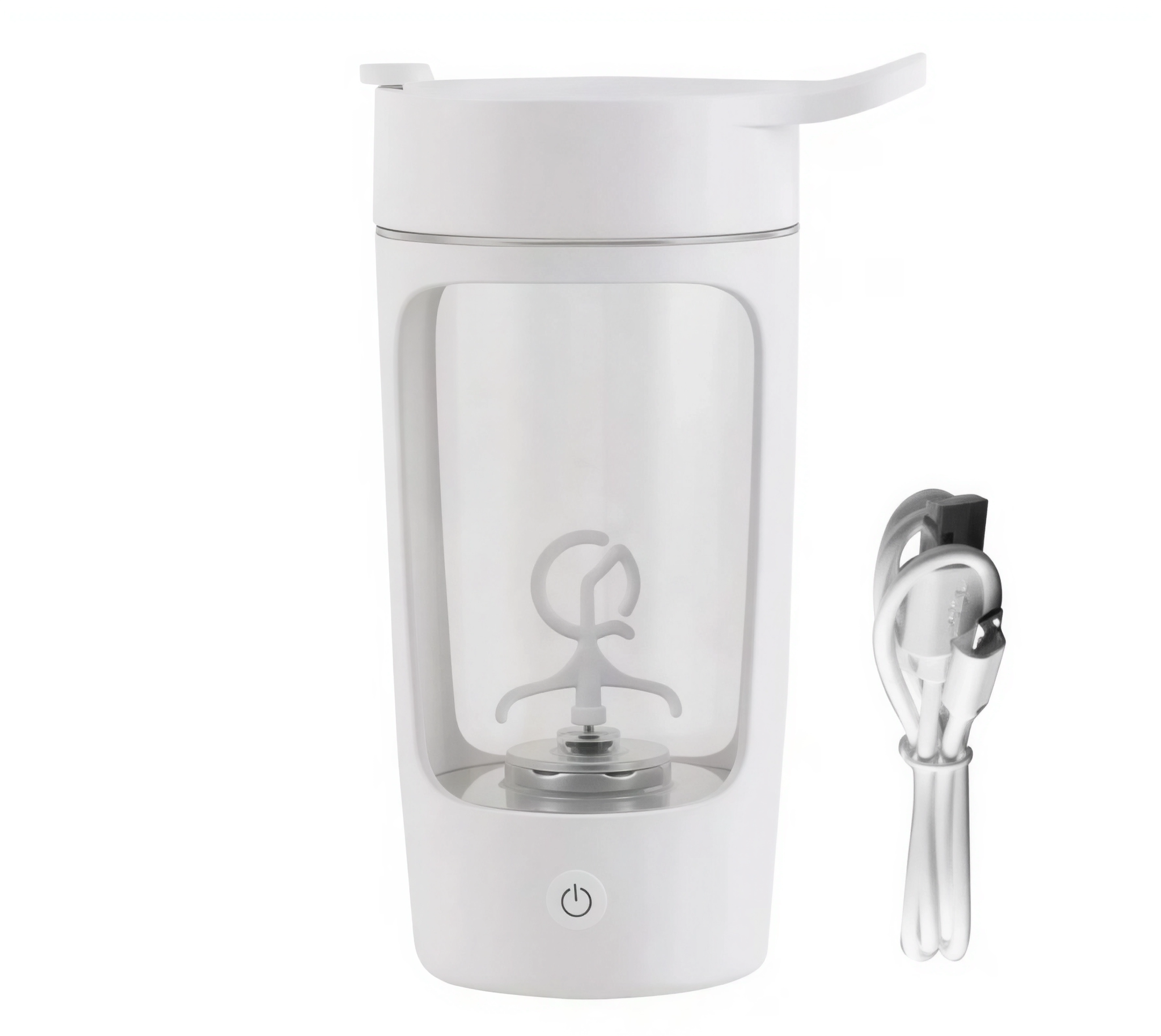 Шейкер тритановый акамуляторный для фитнеса 500 мл Белый (2416098599)