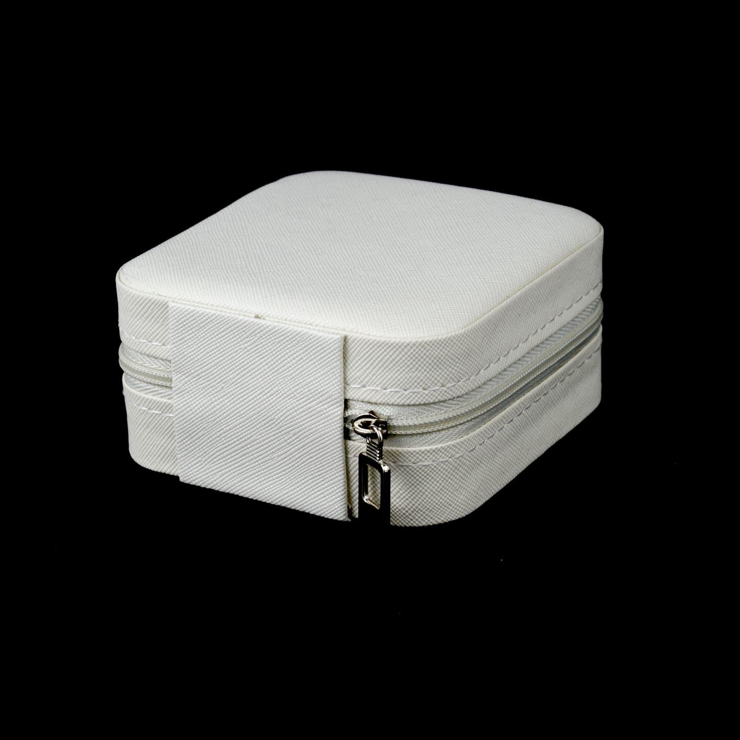 Шкатулка для украшений 10х5х10 см Белый (ШДД-17-2) - фото 3 Шкатулка для украшений 10х5х10 см Белый (ШДД-17-2) - фото 3