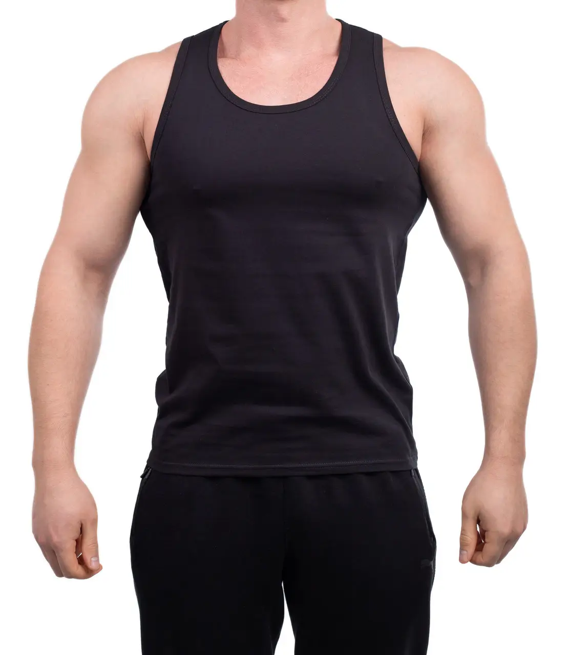 Майка мужская Атлет L Черный (000101/1)