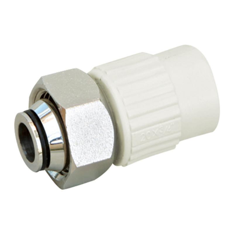 Муфта евроконус PPR Blue Ocean с накидной гайкой и латунным штоком 25х3/4" ВР (30367239)