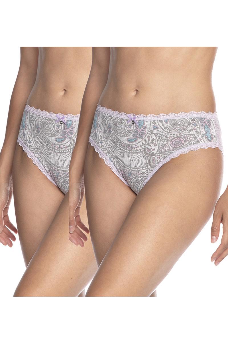 Трусики сліп Lama р. 3/M 2 шт. Бежево-сірий (75207)