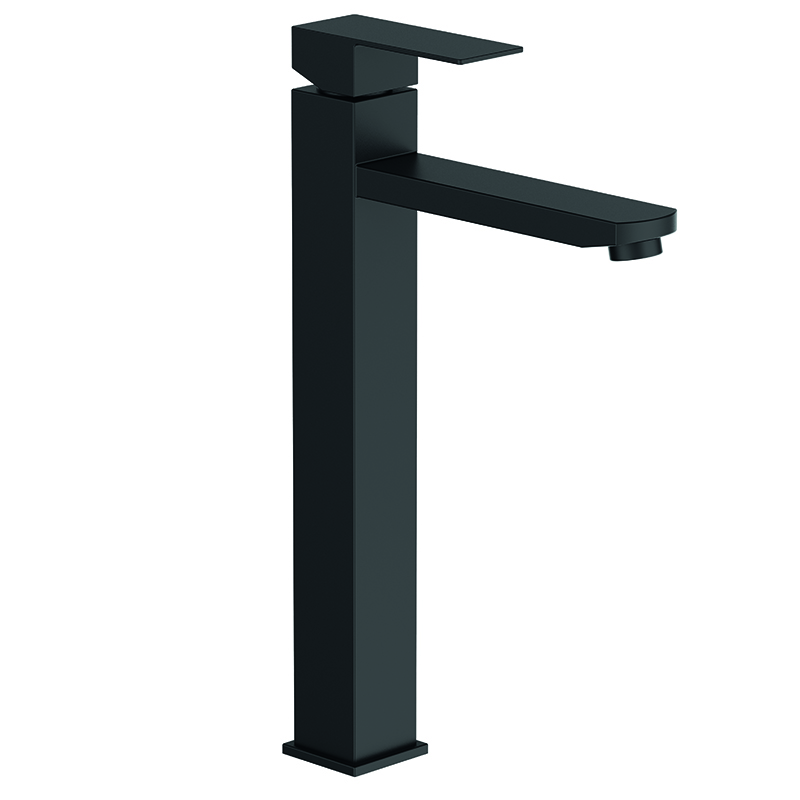 Смеситель для умывальника Zerix KUB-001-High с нержавеючей стали SUS304 Black (ZX4846) Смеситель для умывальника Zerix KUB-001-High с нержавеючей стали SUS304 Black (ZX4846)