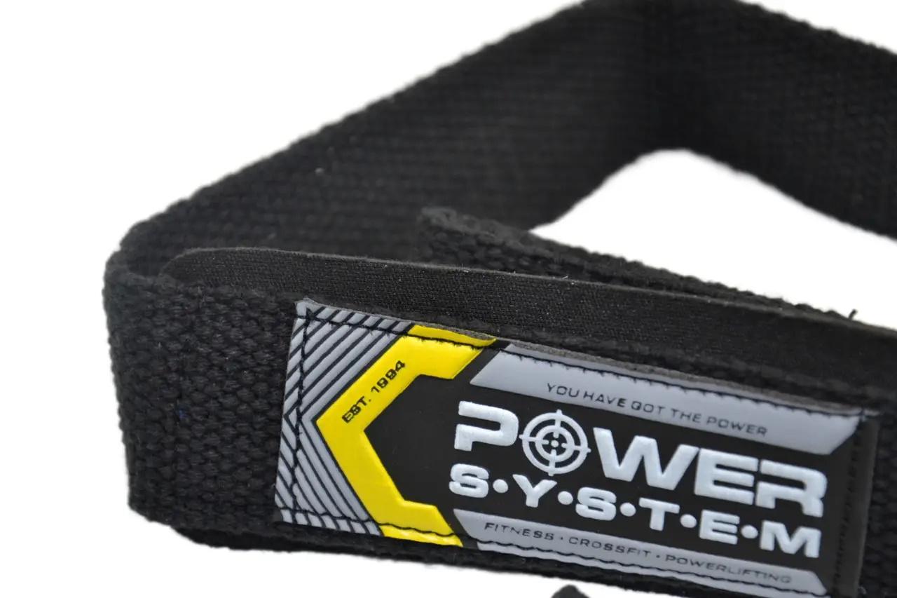 Лямки для тяги Power System PS-3400 Power Straps Black/Yellow (62-68-PS-3400_Bl/Yellow) - фото 3