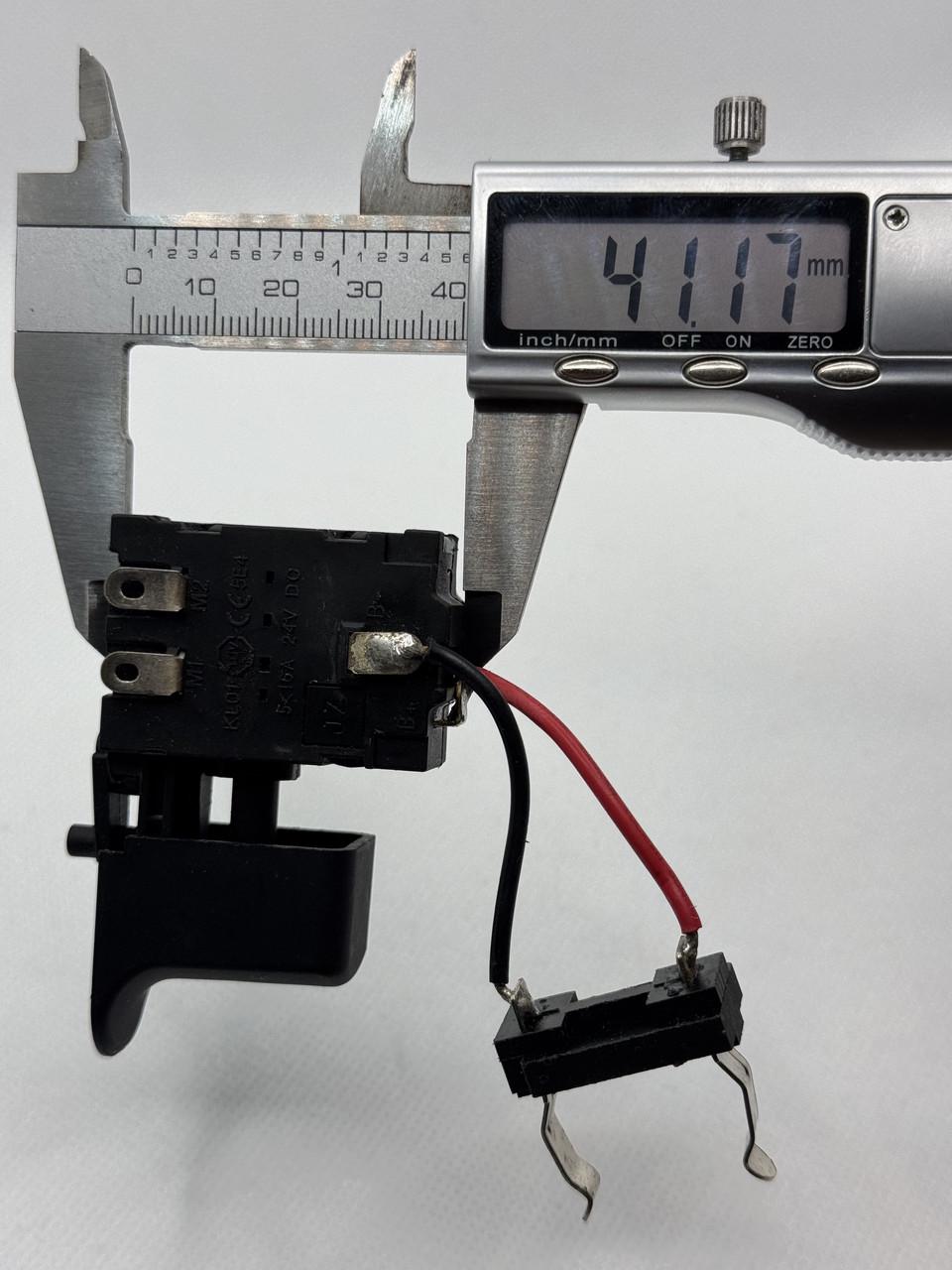 Кнопка для копій шуруповерта Einhell нового зразка 41х18 мм 30х19 мм - фото 3