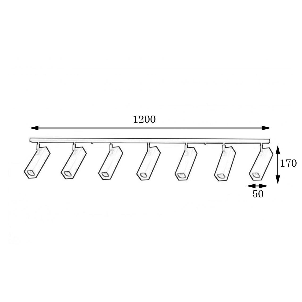 Светильник потолочный MSK Electric Verona с поворотными плафонами под лампу Е27 Черный (SQ 1750-7) - фото 4 Светильник потолочный MSK Electric Verona с поворотными плафонами под лампу Е27 Черный (SQ 1750-7) - фото 4