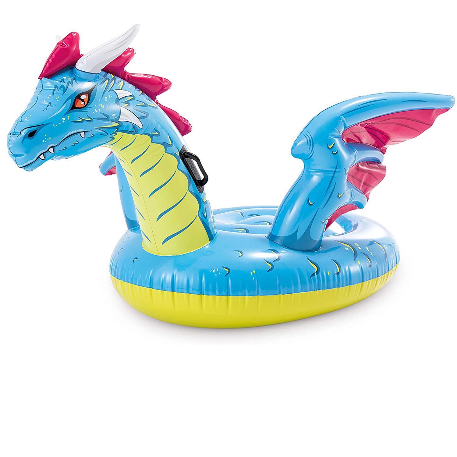 Надувний пліт для катання Intex 57563 Дракон 201х191 см (173283)