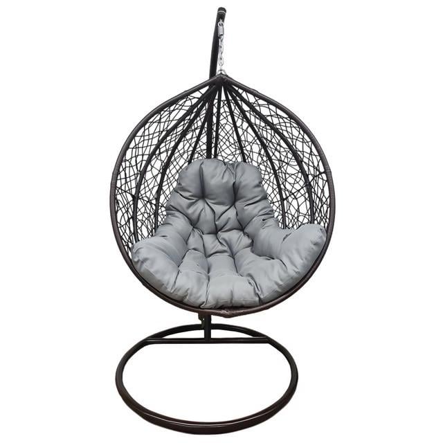 Кресло-кокон подвесной Bonro 329 L Коричнево-серый (2577414403)