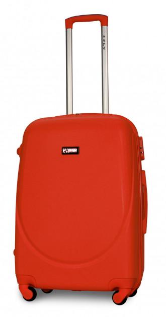Чемодан пластиковый Fly 310 M средний на 4 колесах Оранжевый (CEKRBFL310MS4ORA) - фото 2